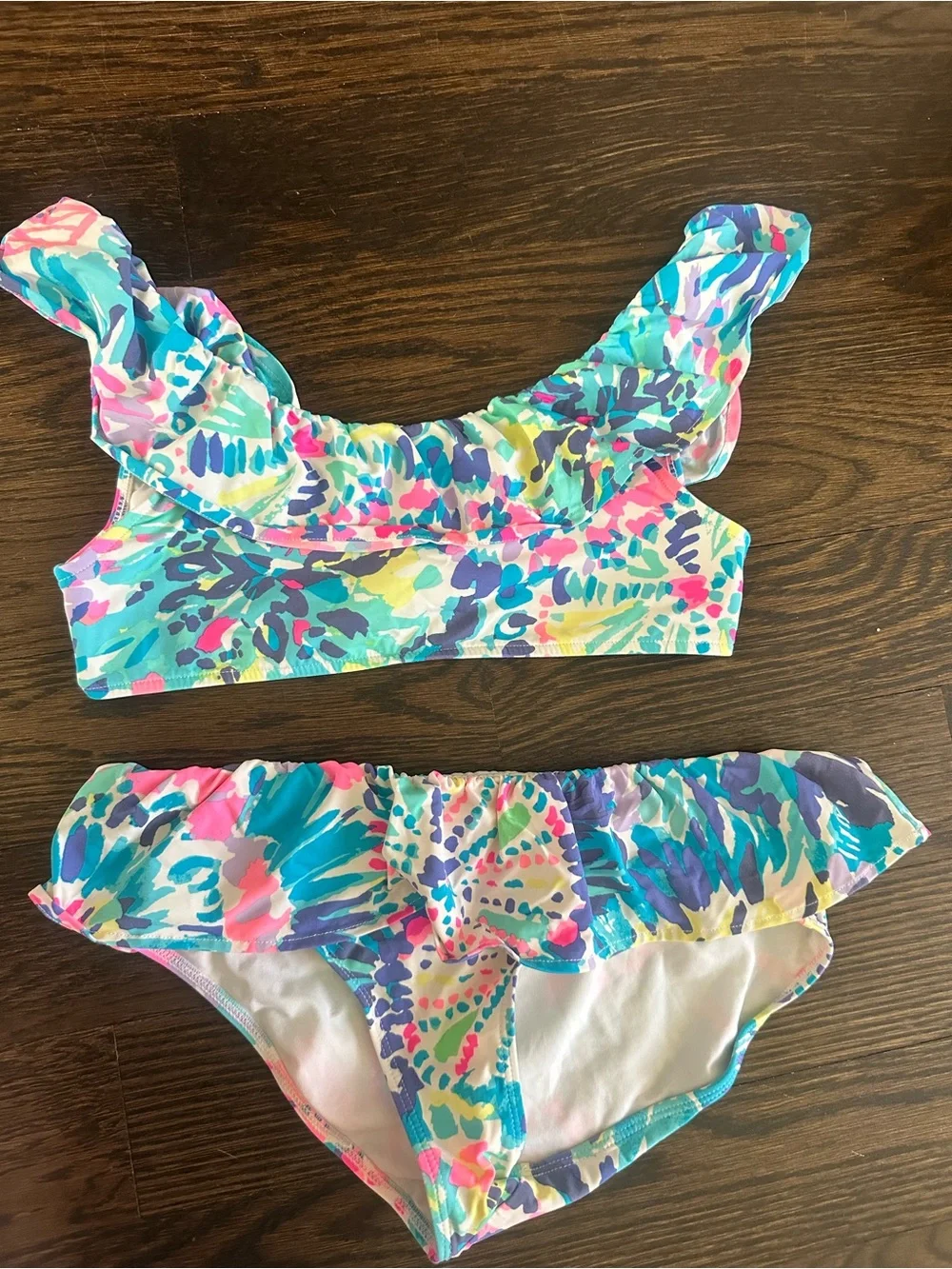 Lilly Pulitzer Kids Girl's Two Piece Swimsuit Size 12